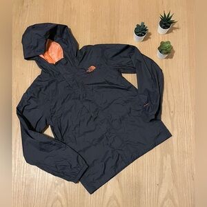 The North Face Boys Zipline Rain Jacket in Grey and Orange